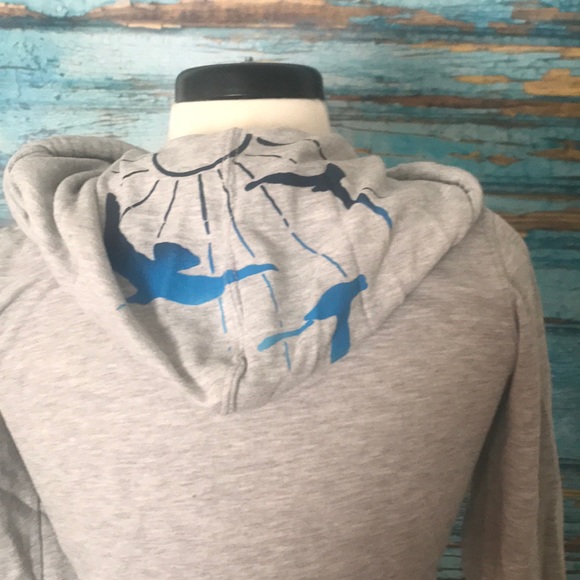 Hollister M Grey Sweatshirt Zip Up 2215 - Picture 4 of 6
